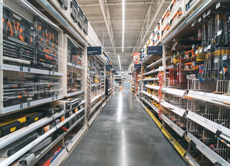 hardware store aisle